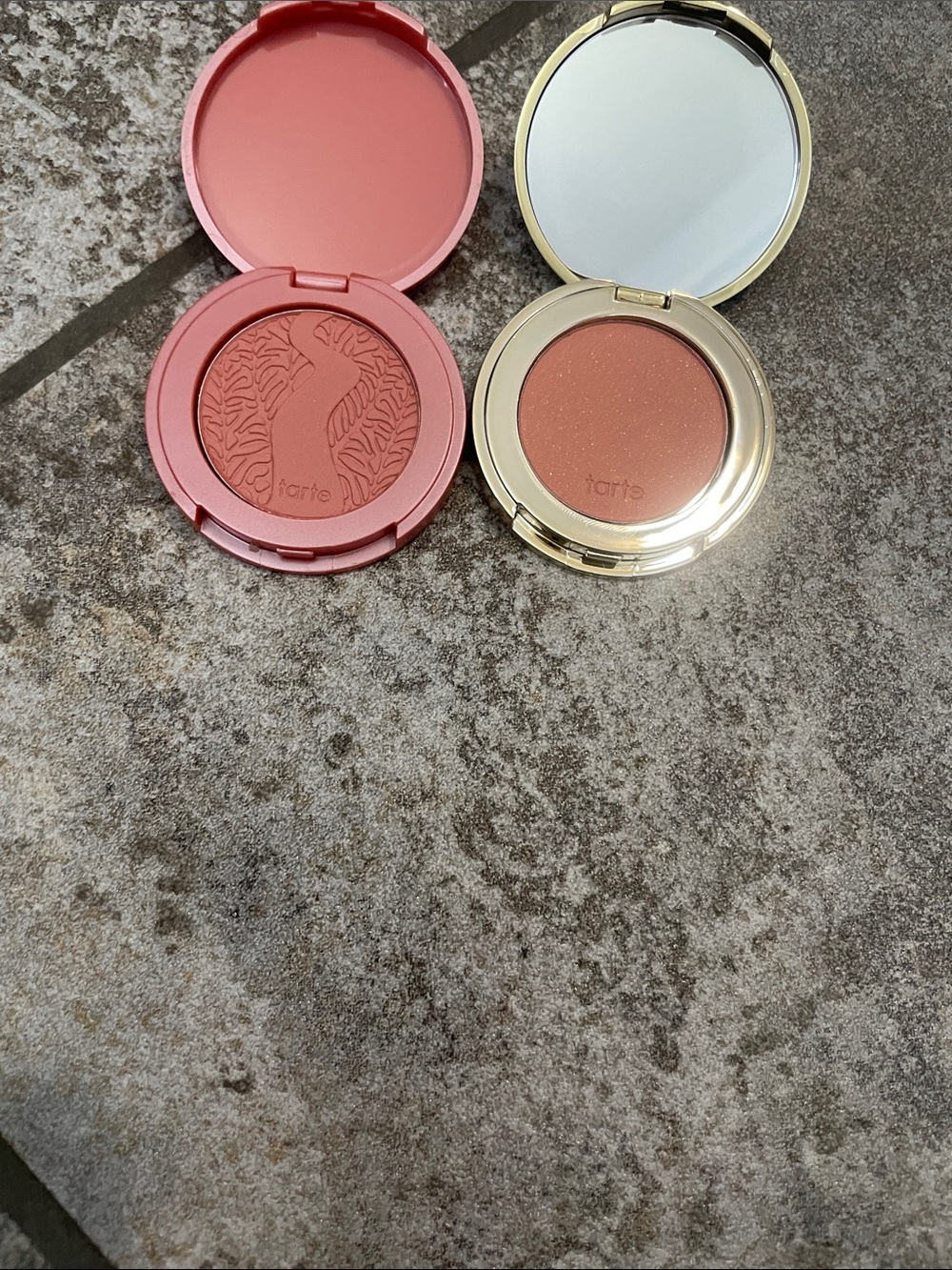 tarte Amazonian Clay travel size Blush duo — quirky & moment